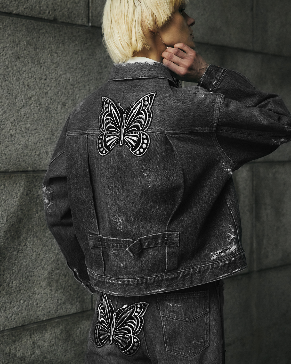 M美品 needles Assorted Patches Jean Jacket Needles Assorted Patches Jean Jacket – Neighbour